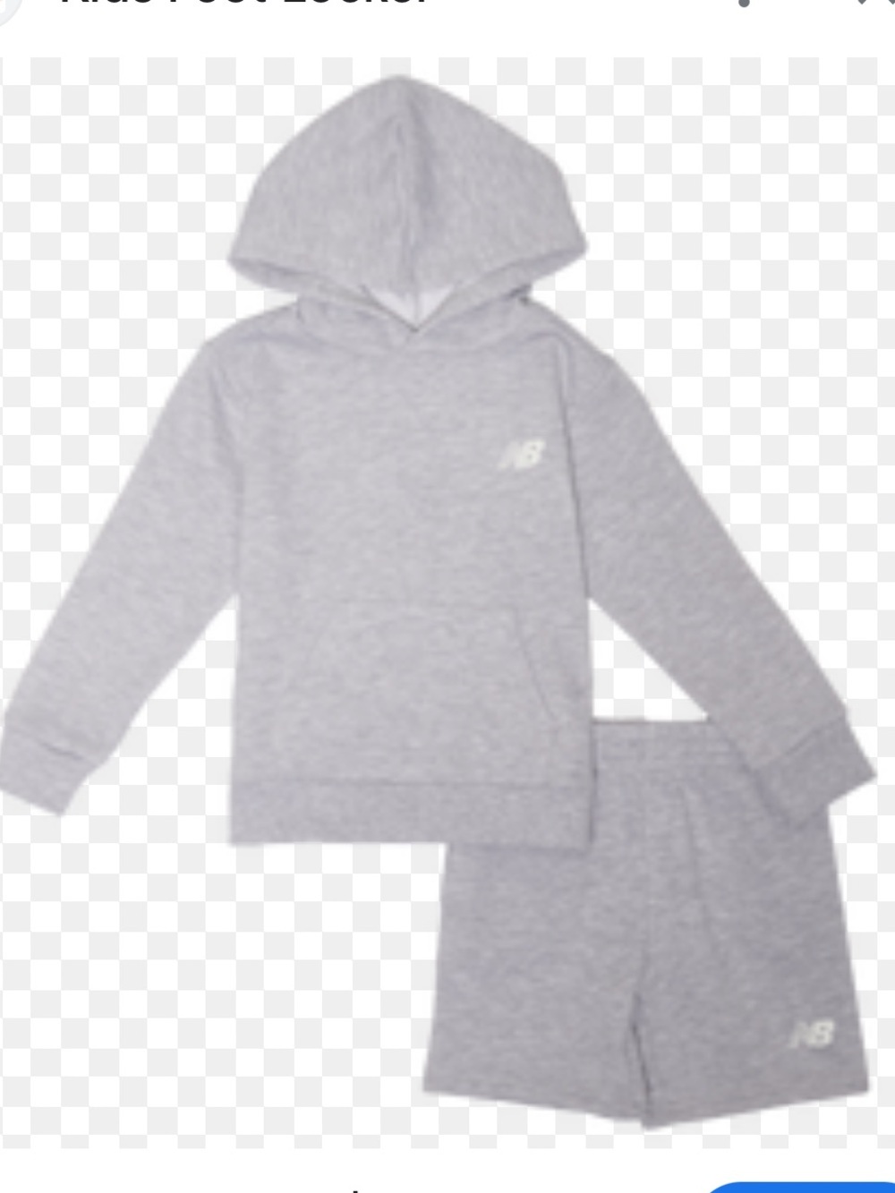 New Balance Hoodie and Shorts Set 
Size 7